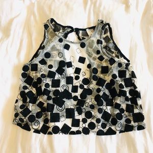 Sheer Open Back Blouse